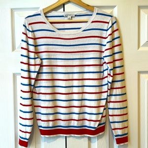 Blue and Red striped JCrew Sweater